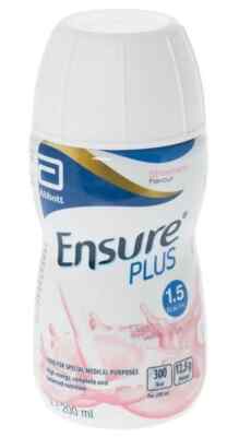 Ensure Plus Compact Nahrungsergänzungsmittel Getränk Erdbeergeschmack 12x200ml Bot
