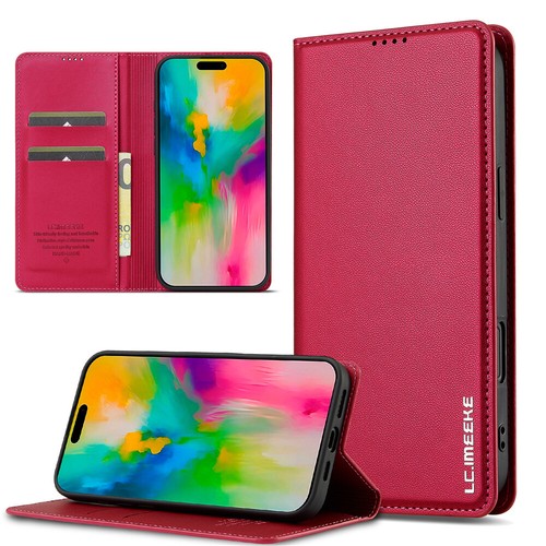 Magnetic Case Wallet Leather Flip Cover For iPhone 16 16e 15 14 13 12 11 Pro Max - Picture 54 of 82