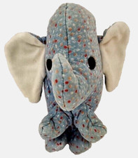 Vtg. Handmade 7" Elephant Blue Pillow Plush Faded