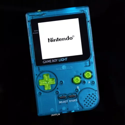 Custom Backlit Gameboy Pocket - Turquoise Blue & Green - IPS LCD Screen