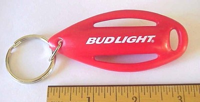 NEW Bud Light Beer Rubber Keychain Budweiser