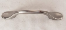 Satin silver chrome traditional drawer pull 5" LONG 3" Hole center NOS sku78
