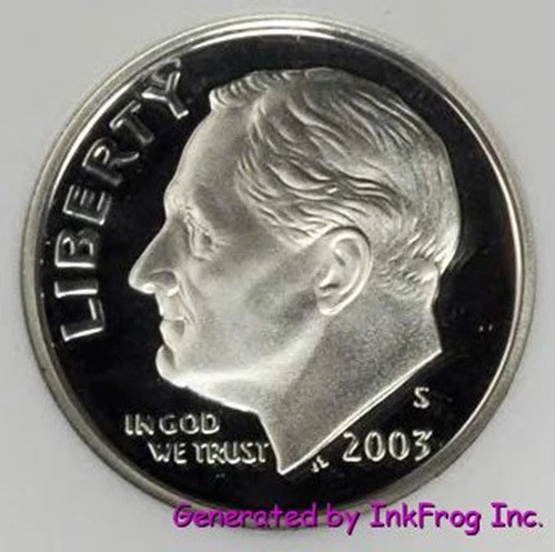 2003 S 90% Silver Roosevelt Dime Gem Proof