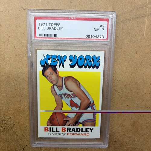 1971 Topps #2 Bill Bradley PSA 7 NM Knicks HOF Vintage