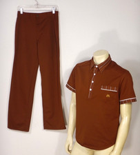 Vintage 1970s Men's McDonald's Restaurant Uniform Shirt Pants Size MEDIUM / 32