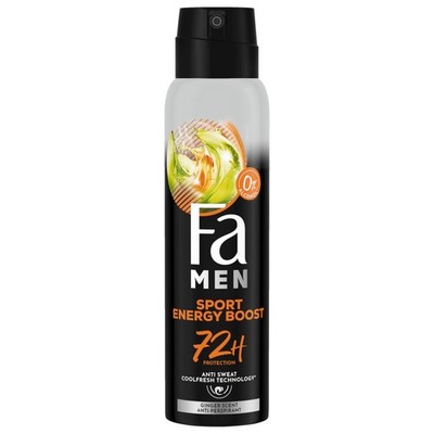 28,67 /L - 6er Pack Fa Men Deospray ''Sport Energy Boost - Ginger scent'' - 150ml