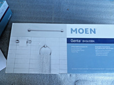 Moen BH3633BN Genta 3-Piece Bath Hardware Set Brushed Nickel