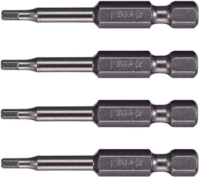 VEGA 1/8'' Hex Power Bits. Professional Grade ¼ Inch Hex Shank 1/8'', 2 Inch Power