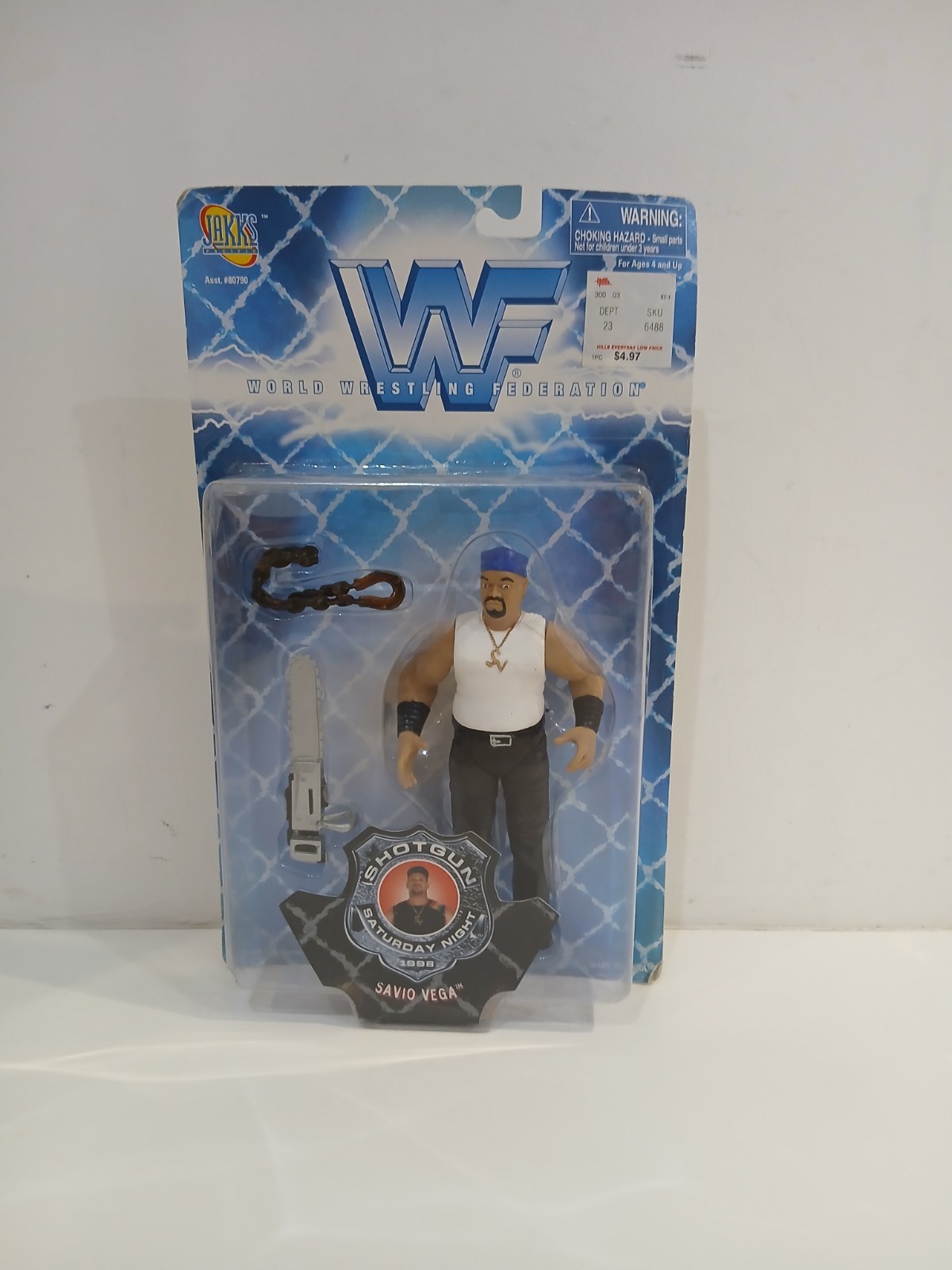 WWE Wrestling Figure Savio Vega 1998 Boxed New Jakks Vintage