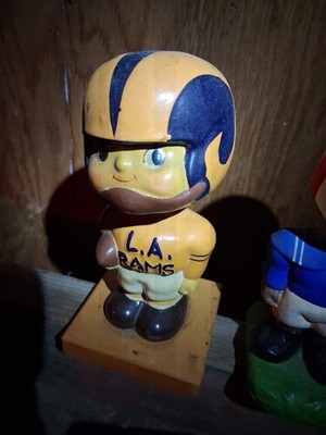 LOS ANGELES RAMS VINTAGE FOOTBALL PLAYER BOBBLEHEAD FIGURE COLLECTIBLE