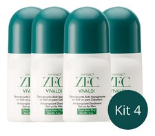 Zermat Vivaldi Deodorant Roll-On For Men 3.0 oz 4 Pc