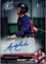 2017 Bowman Chrome #CPA-ACA Andrew Calica Prospect Autographs