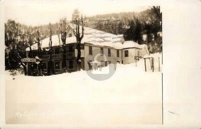 Santa Ana California Ca Kyburz Hotel Heavy Snow RPPC Photo Postcard COPY