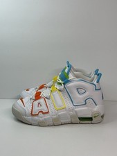 Nike Air More Uptempo White Mulicolor Retro Classic FJ4624-100 Youth Size 5.5Y