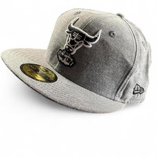 NWTs New Era NBA Chicago Bulls 59FIFTY Gray Windy City Fitted Hat Size 7 1/4 