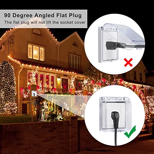 Power Cord Extension Y Splitter - 1 to 2 Way Outlet Adapter NEMA 5 1FT 1-Pack