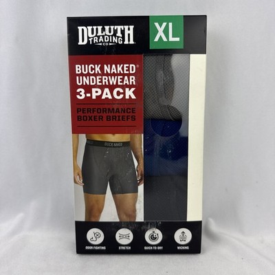 Duluth Trading Men's Buck Naked Underwear Boxer Brief 3-pack  XL