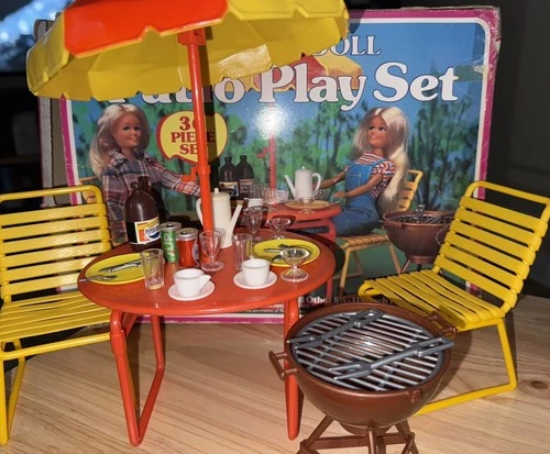 Vintage ARCO Fashion Doll Barbie Patio Playset BBQ #7679 ARCO TOYS
