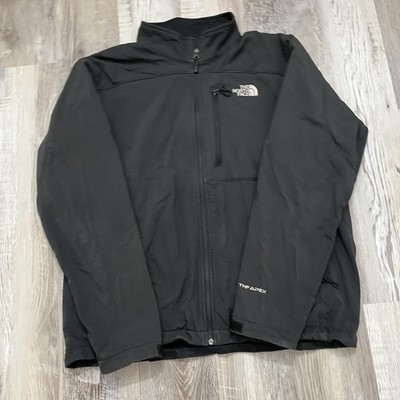 The Northface Apex Jacket Mens XL Black Zip Up *FLAWED