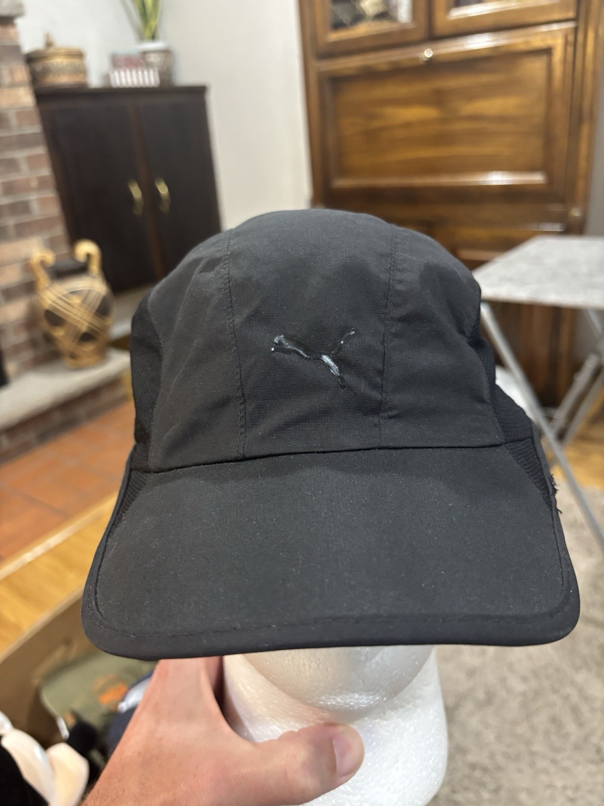 Puma Runner Lightweight Cap Hat Adjustable Black … - image 1