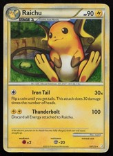 Pokemon HeartGold SoulSilver Raichu 10/123 Holofoil