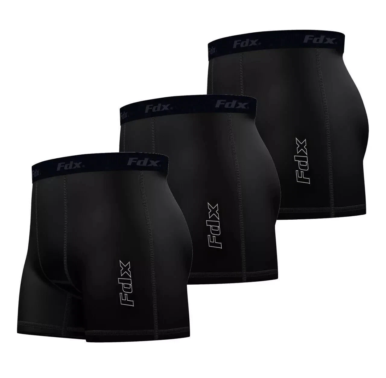 3 pack Men Compression Boxer Shorts Baselayers Sports Briefs skin fit gym pants
Opens in a new windo