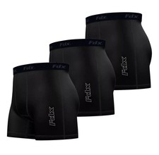 3 pack Men Compression Boxer Shorts Baselayers Sports Briefs skin fit gym pants