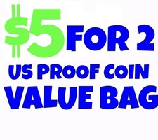 $5 For 2 US Proof Coin Grab Bag (1964 Silver Year Possible)