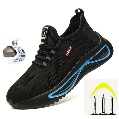 #ad Breathable Work Boots Composite Toe Safety Shoes Lightweight Industrial Sneakers $37.76