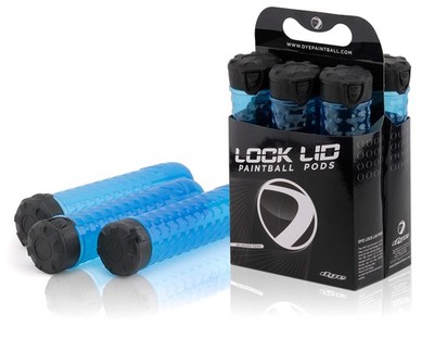 Paintball 160 Round Lock Lid Pods (Cyan (6 Pack))