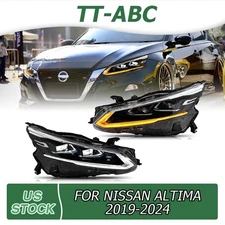 TT-ABC LED Headlights Assembly For 2019-2024 Nissan Altima White DRL Front Lamps