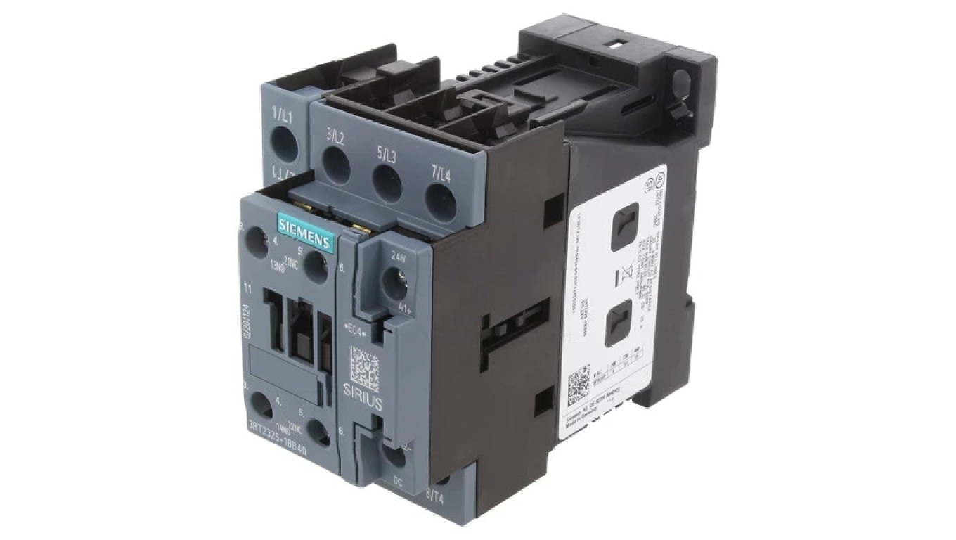 Contactors 4 Pin NO x4 Auxiliary Contacts: NO+3RT2325-1BB40