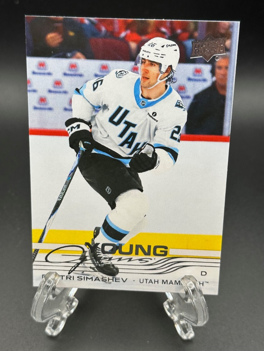 Dmitri Simashev Young Guns 2025-26 Upper Deck Series 2 #470 Utah Mammoth
