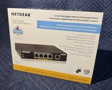 NETGEAR ProSafe Unmanaged GS105 5-Port Gigabit Ethernet Switch New Sealed In Box