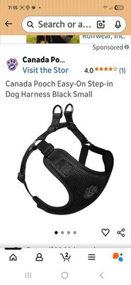 AKC Step in Mesh Dog Harness SMALL Adjustable Basic Nylon Comfort Fit New 13-19 