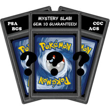 Pok mon Mystery Slabs: 2 Graded Cards, 1 Mint 10  1 Grade 8  PSA BGS CGC AGS