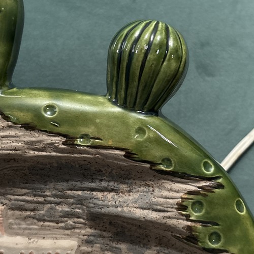 Decorazione natalizia Southwest Cactus Pueblo Adobe ceramica intagliata dipinta - Foto 7 di 20