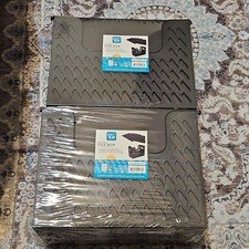 2 Pen Gear Portable File Boxes Letter Size Black w/ 5 Hanging Folders Tabs