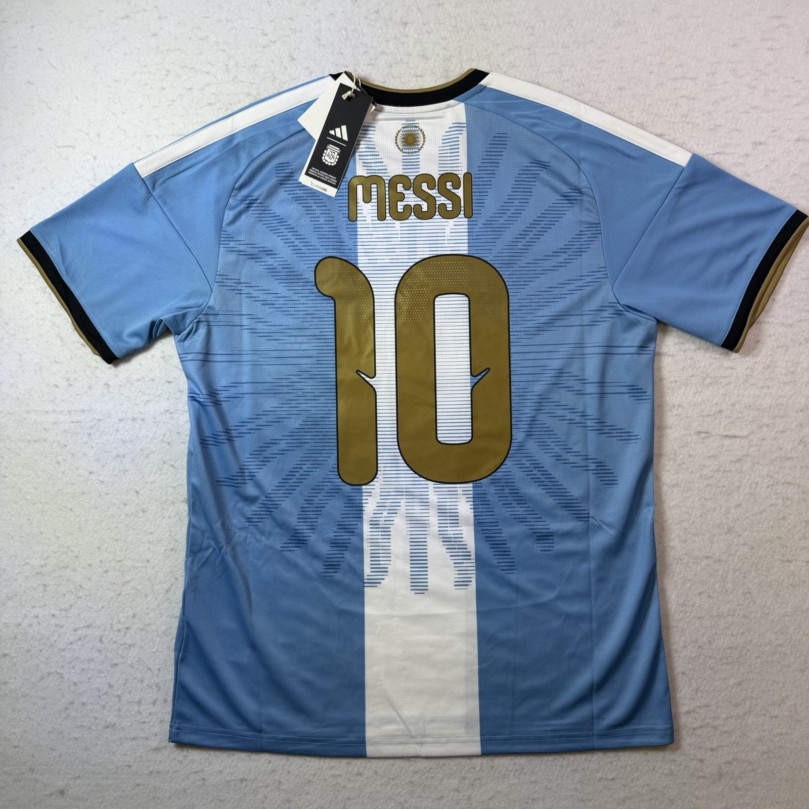 Adidas Argentina Lionel Messi Farewell Match Jersey Retirement LD3316 Size Large