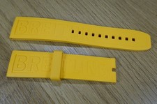 NEU ORIGINAL BREITLING 22 - 20 RUBBER KAUTSCHUK 175S GELB Diver Pro Gummi