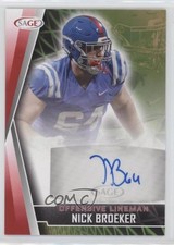 2022 SAGE Low Series Auto Red Nick Broeker #A-NB Auto 0jo5