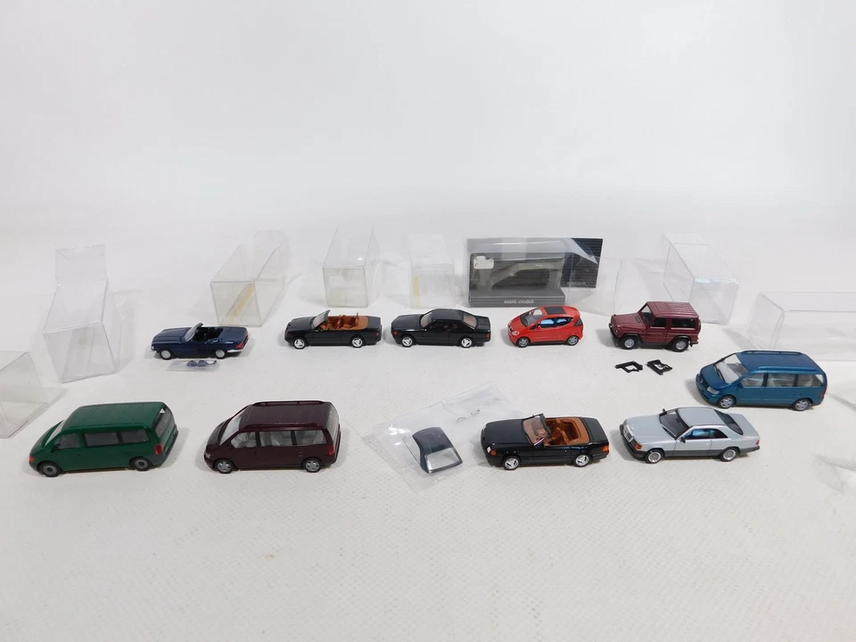 10X Herpa H0 1:87 Modello MB: V-/A-Class + 280 SL + 300 CE Ecc Mint #CZ533-0,5 - Immagine 2 di 4