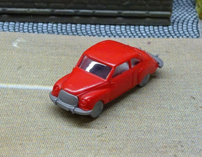 Fleischmann Piccolo Spur N 1:160 Automodell Auto Union DKW 3=6 Marsrot