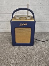 Roberts Revival Mini Midnight Blue & Gold Dab FM Inc Power Supply Fully Working 