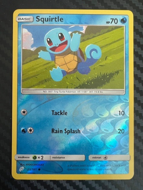 Pokemon TCG Squirtle 23/181 Reverse Holo SM Team Up VLP