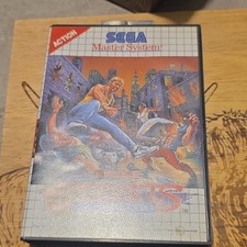 SEGA Master System Streets of Rage OVP PAL Original Box