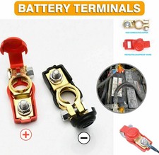 2 Car Battery Terminal Connector Top POST Positive-Negative Heavy Duty Universal