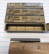 1 pc.  MA FORD 20457  6.50 MM CARBIDE HI-ROC DRILL 135 DEG. SP/PT. USA (loc O1)