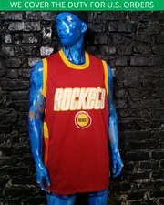 Houston Rockets Jersey Vintage Basketball Sleeveless Shirt Majestic Mens Size XL
