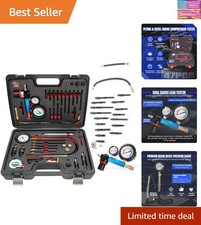 Petrol & Diesel Engine Compression Tester Automotive 47PCS Compression and Le...